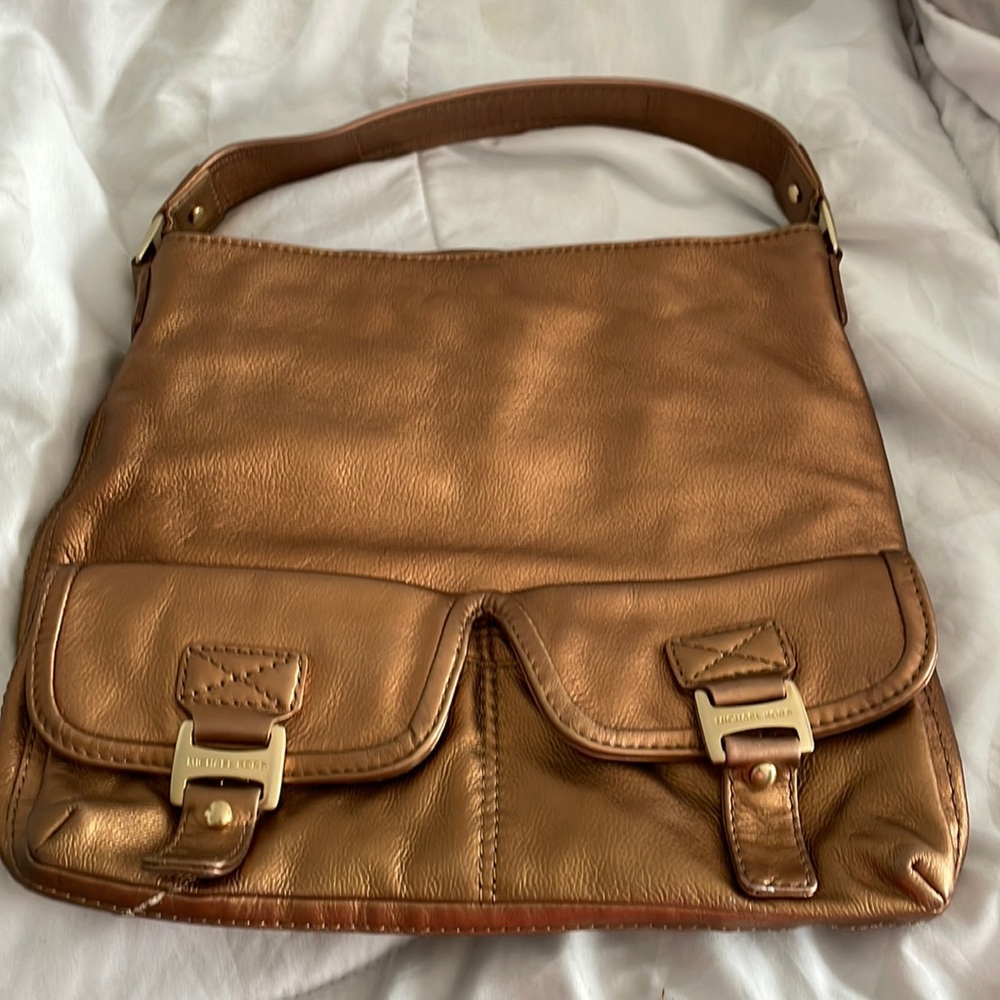 Used Michael Kors Bronze Shoulder Bag